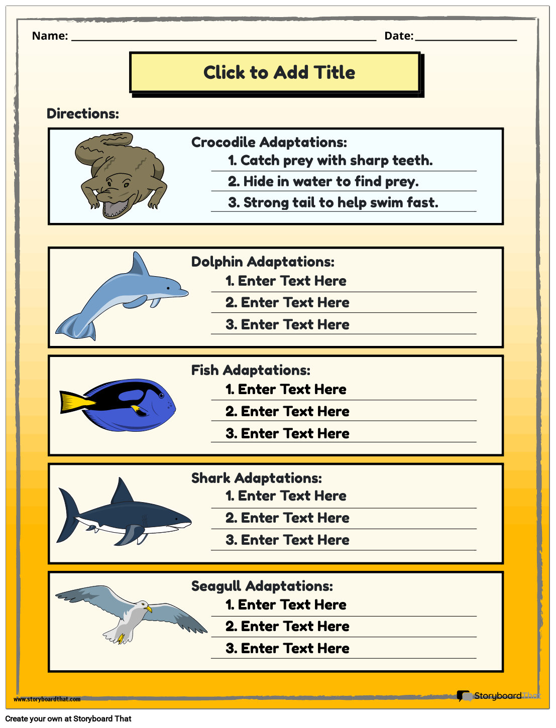 80 Adaptations In Animals Worksheets 37