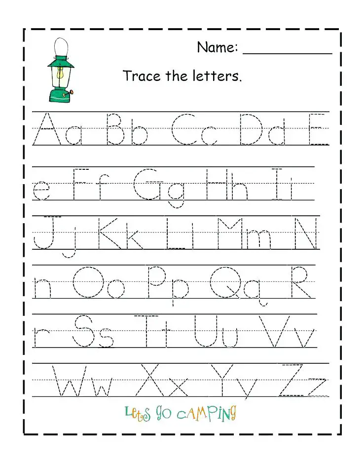 80 Pre K Trace Worksheets 39