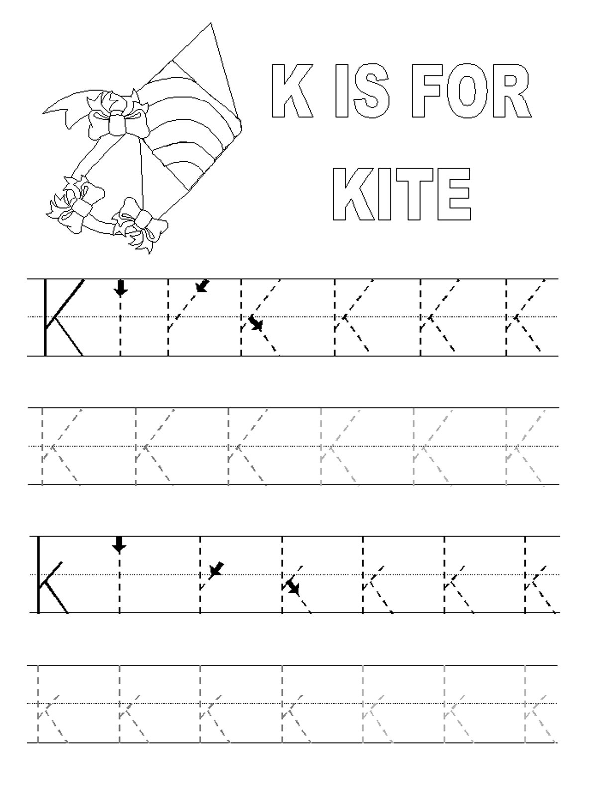 80 Pre K Trace Worksheets 4