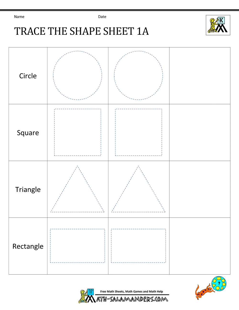 80 Pre K Trace Worksheets 48