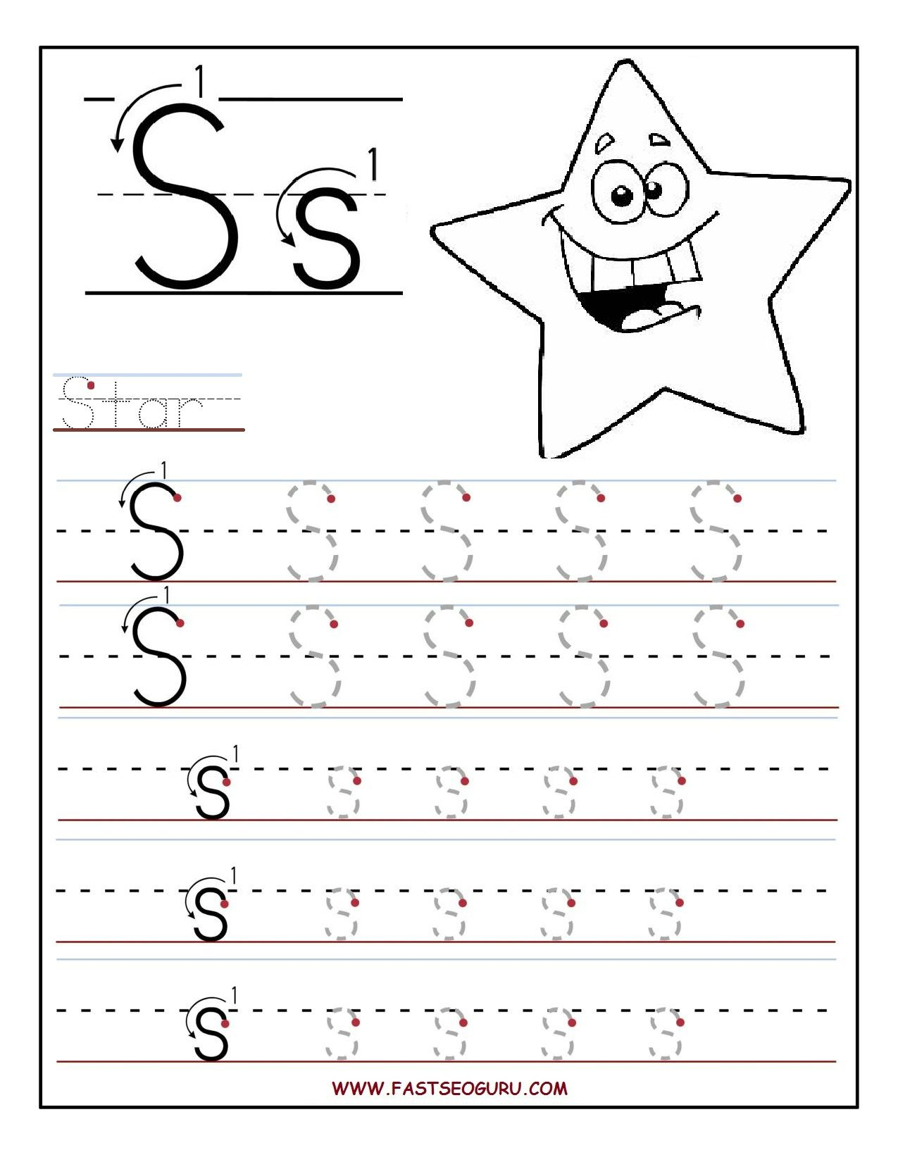 80 Pre K Trace Worksheets 7