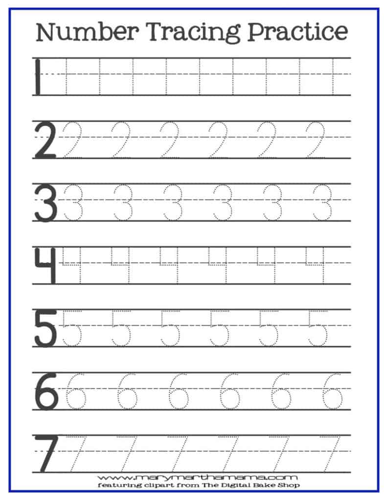 80 Pre K Trace Worksheets 76