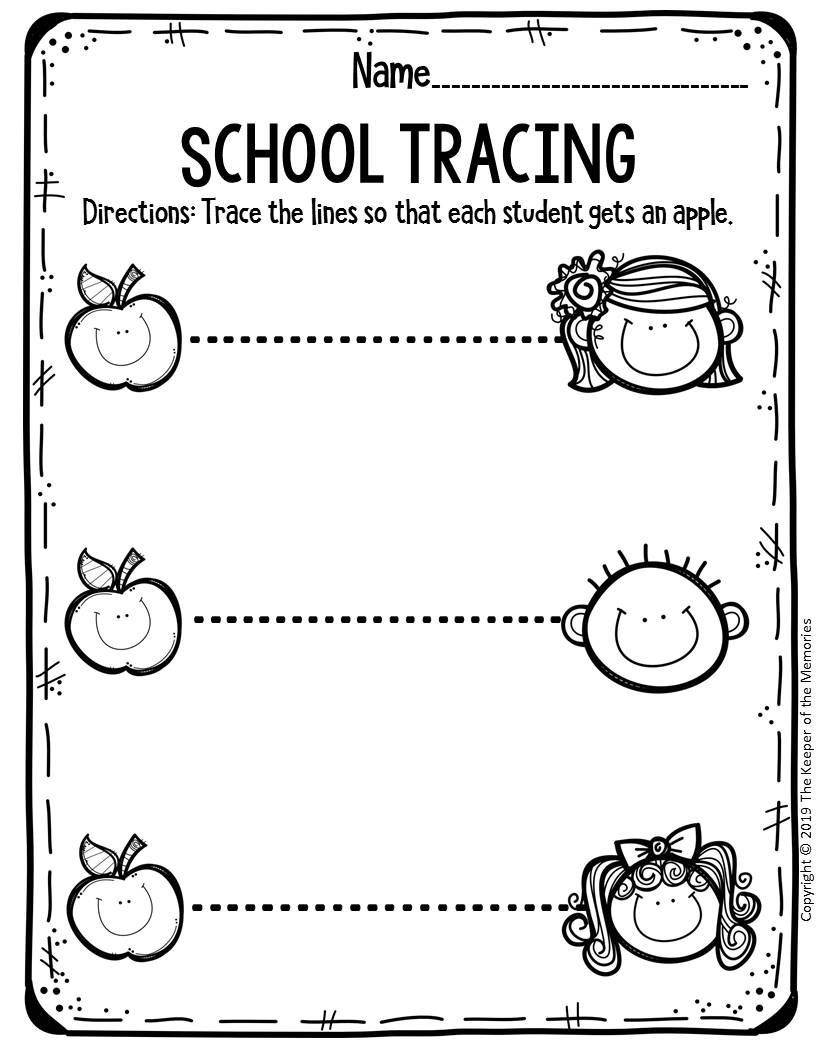 80 Pre K Trace Worksheets 77