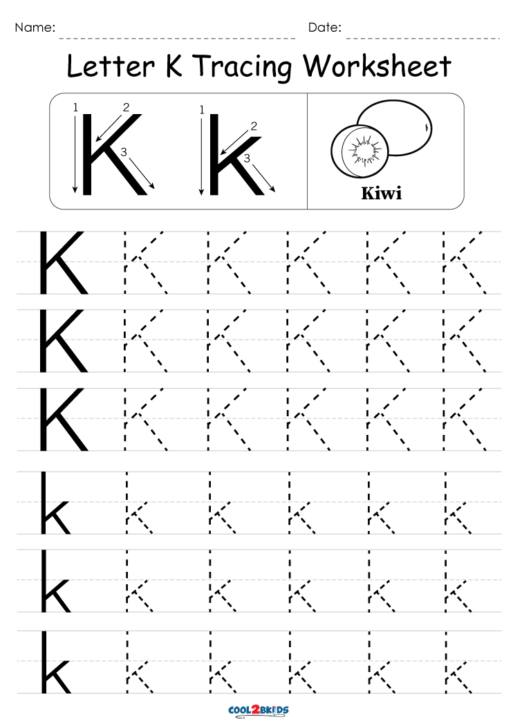 80 Pre K Trace Worksheets 9