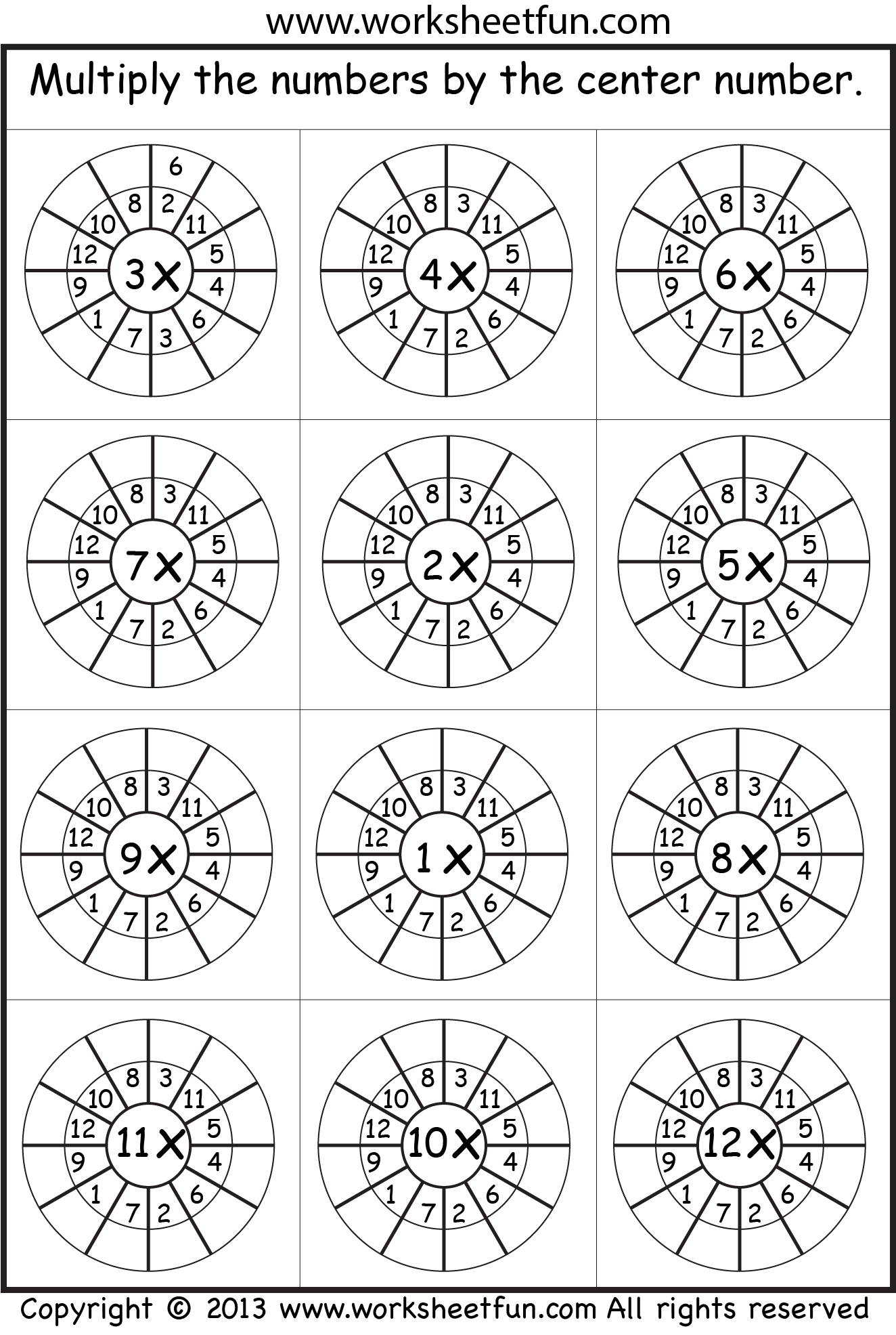 80 Printable 12 Times Table Worksheets 45