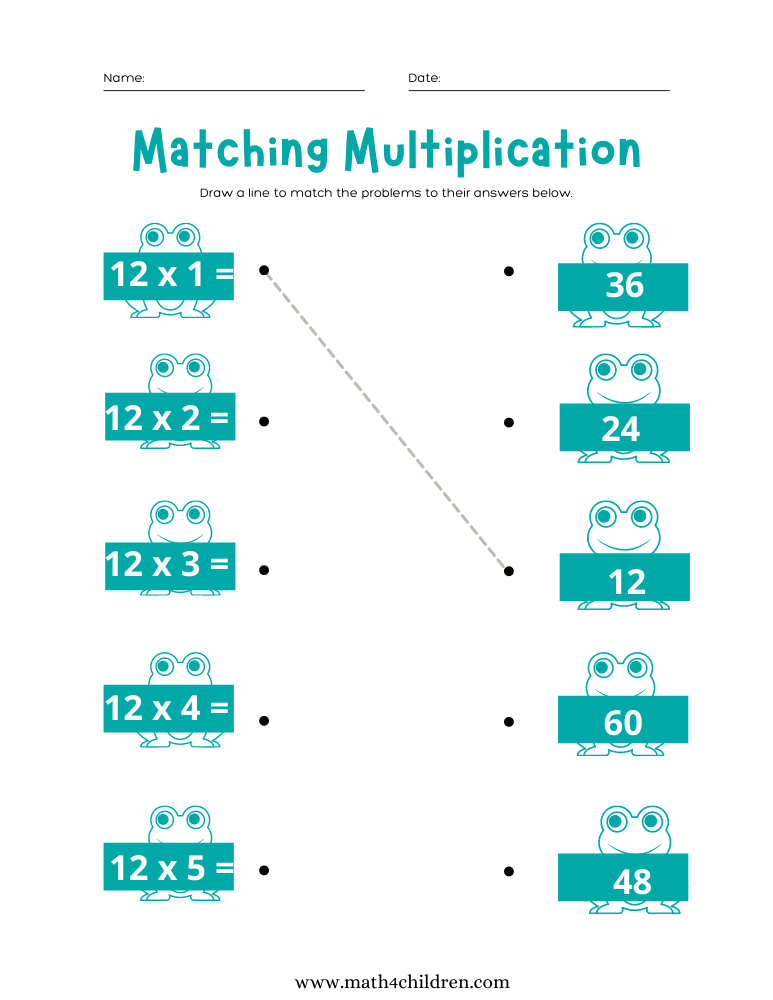 80 Printable 12 Times Table Worksheets 53