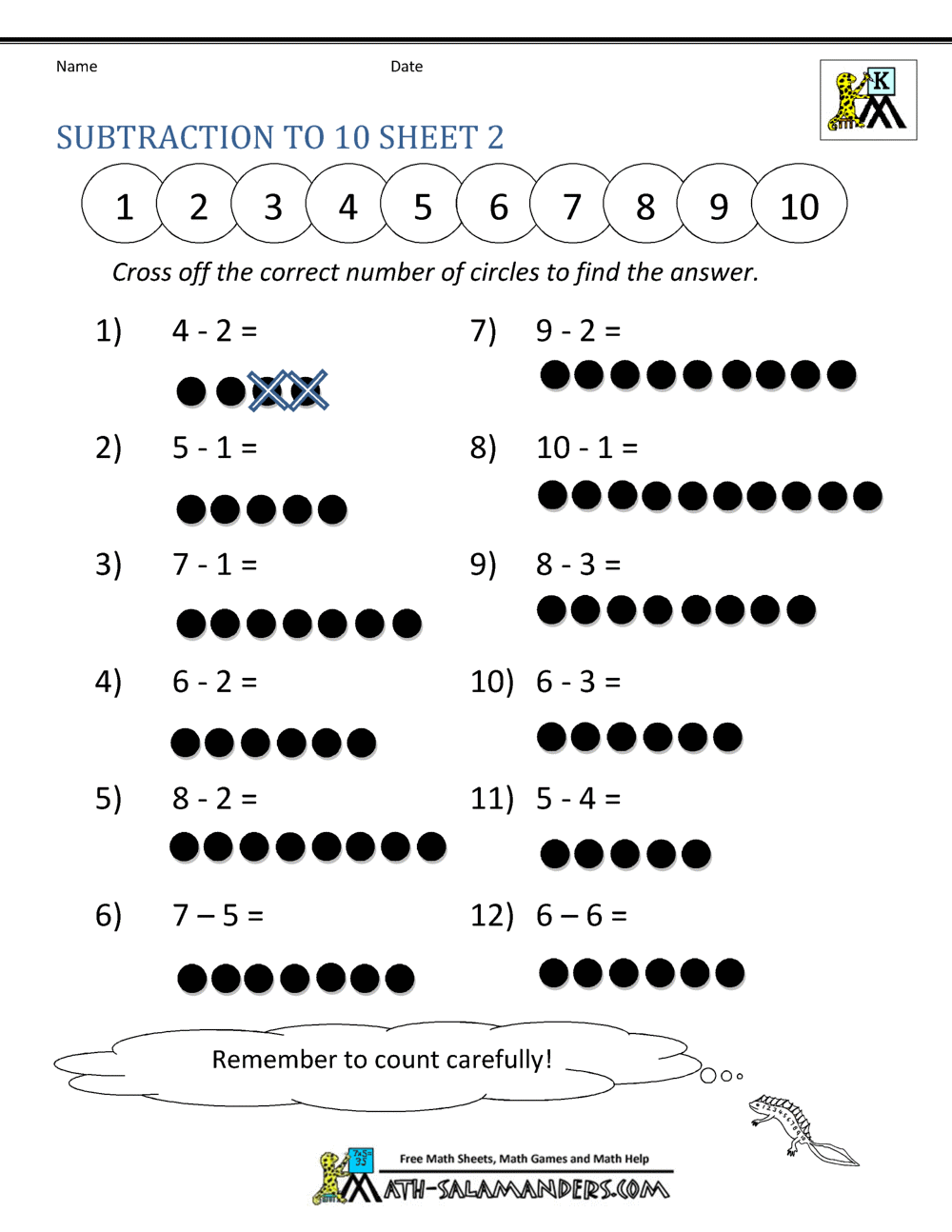 80 Printable Addition Within 10 Worksheets 15