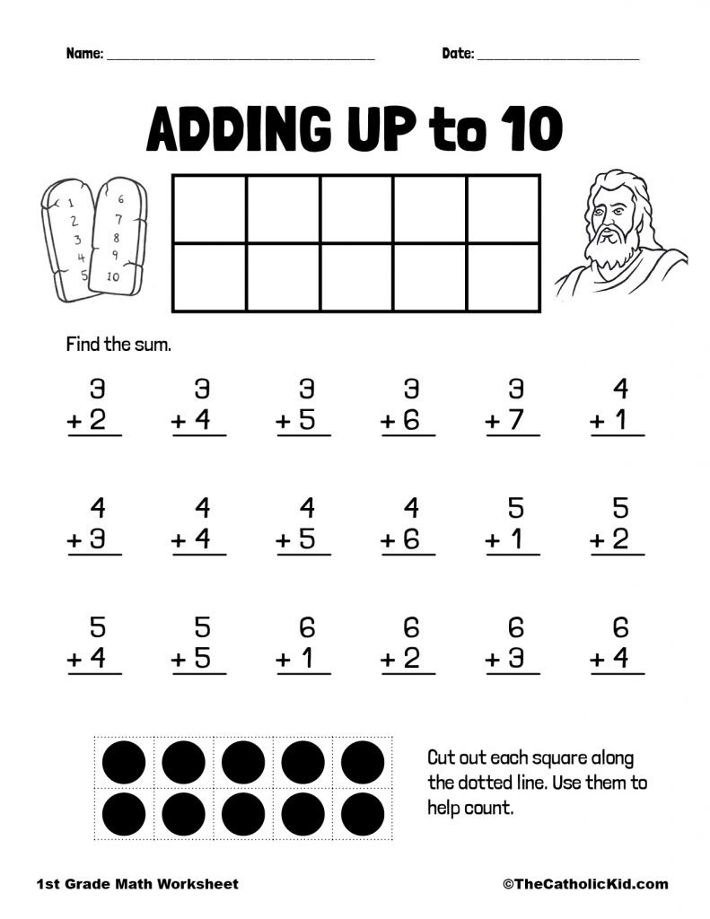 80 Printable Addition Within 10 Worksheets 21