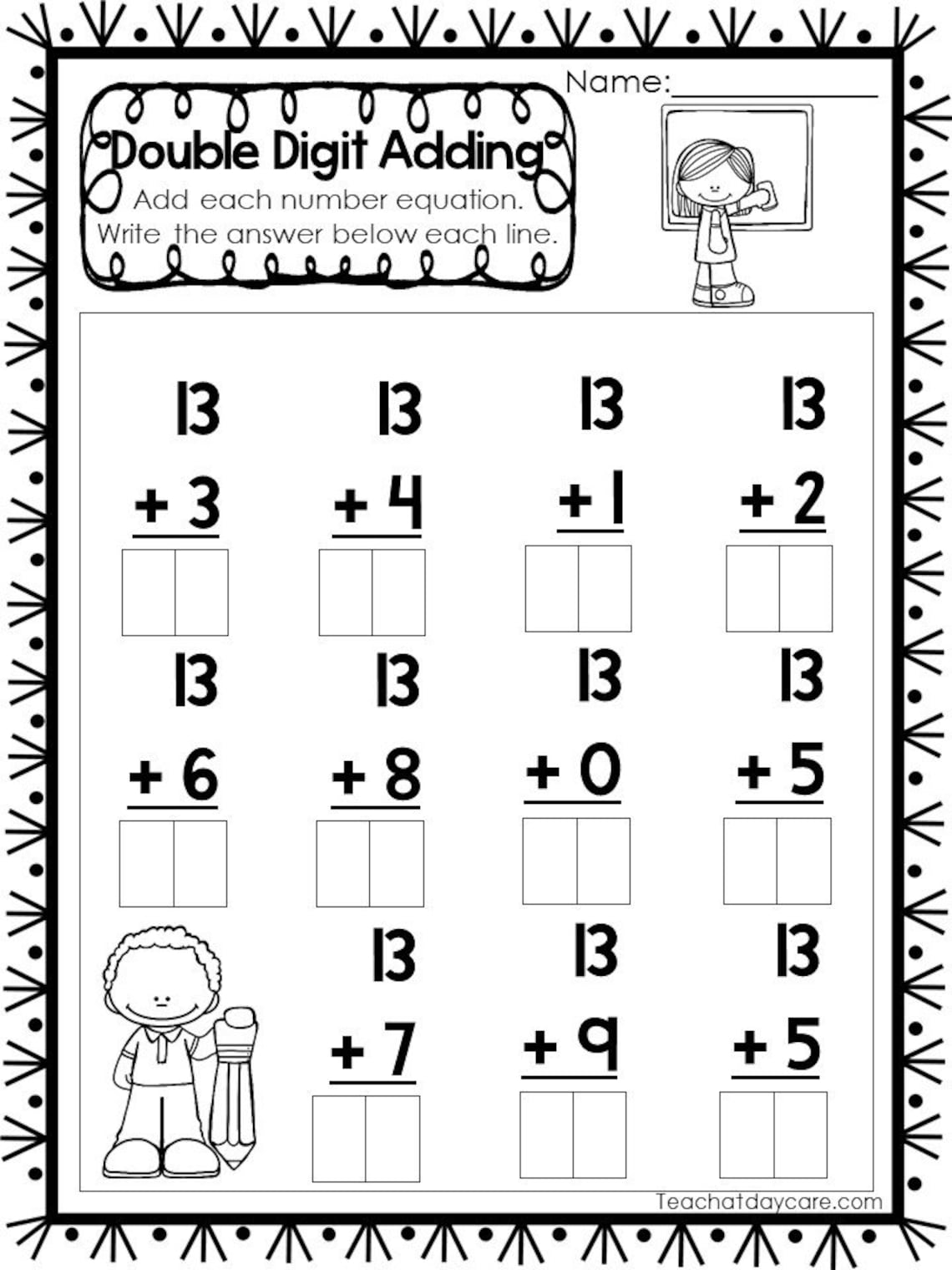 80 Printable Addition Within 10 Worksheets 28