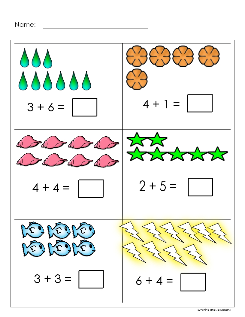 80 Printable Addition Within 10 Worksheets 50