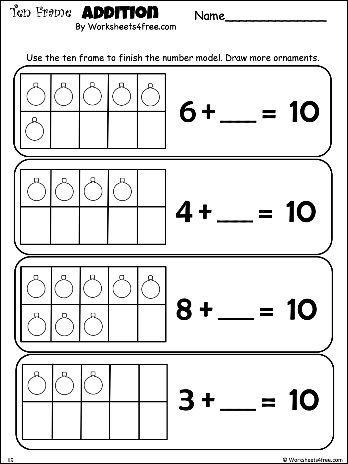 80 Printable Addition Within 10 Worksheets 57