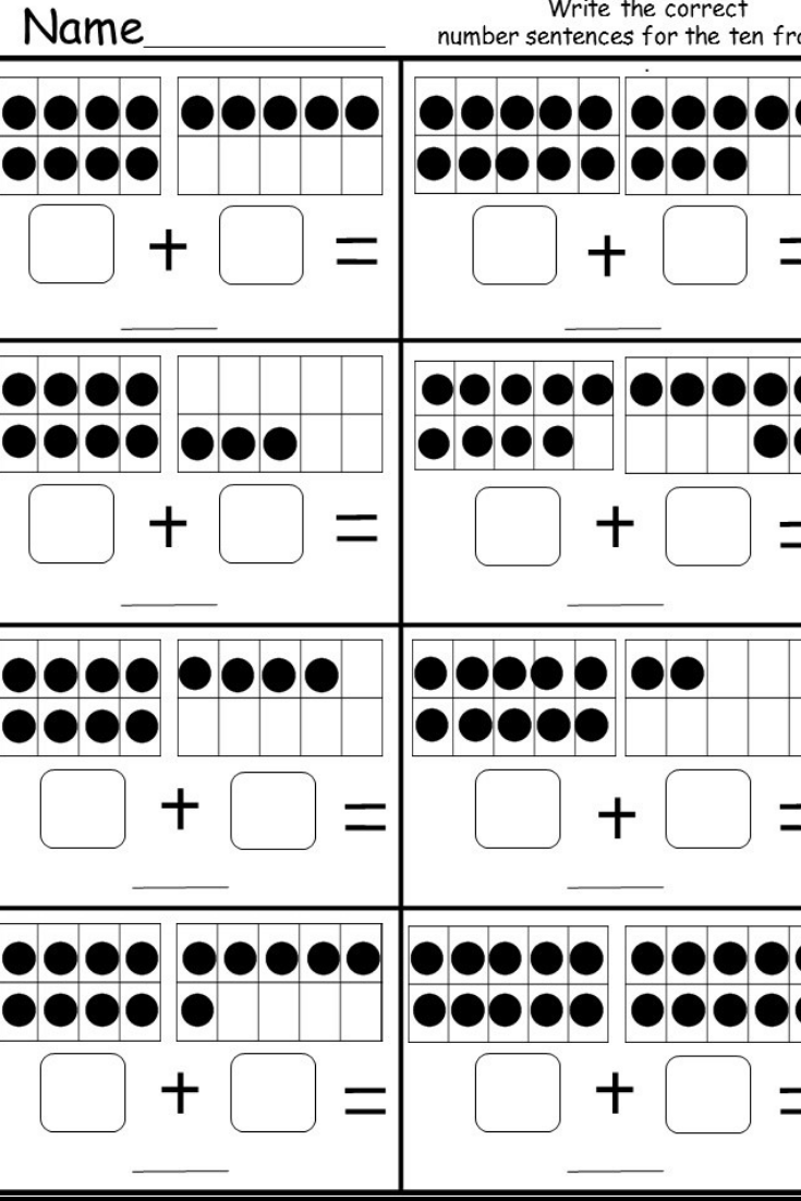 80 Printable Addition Within 10 Worksheets 58