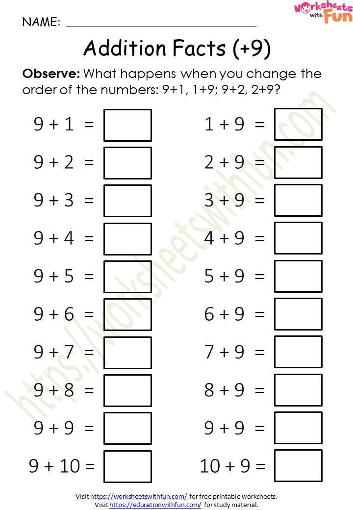 80 Printable Addition Within 10 Worksheets 81