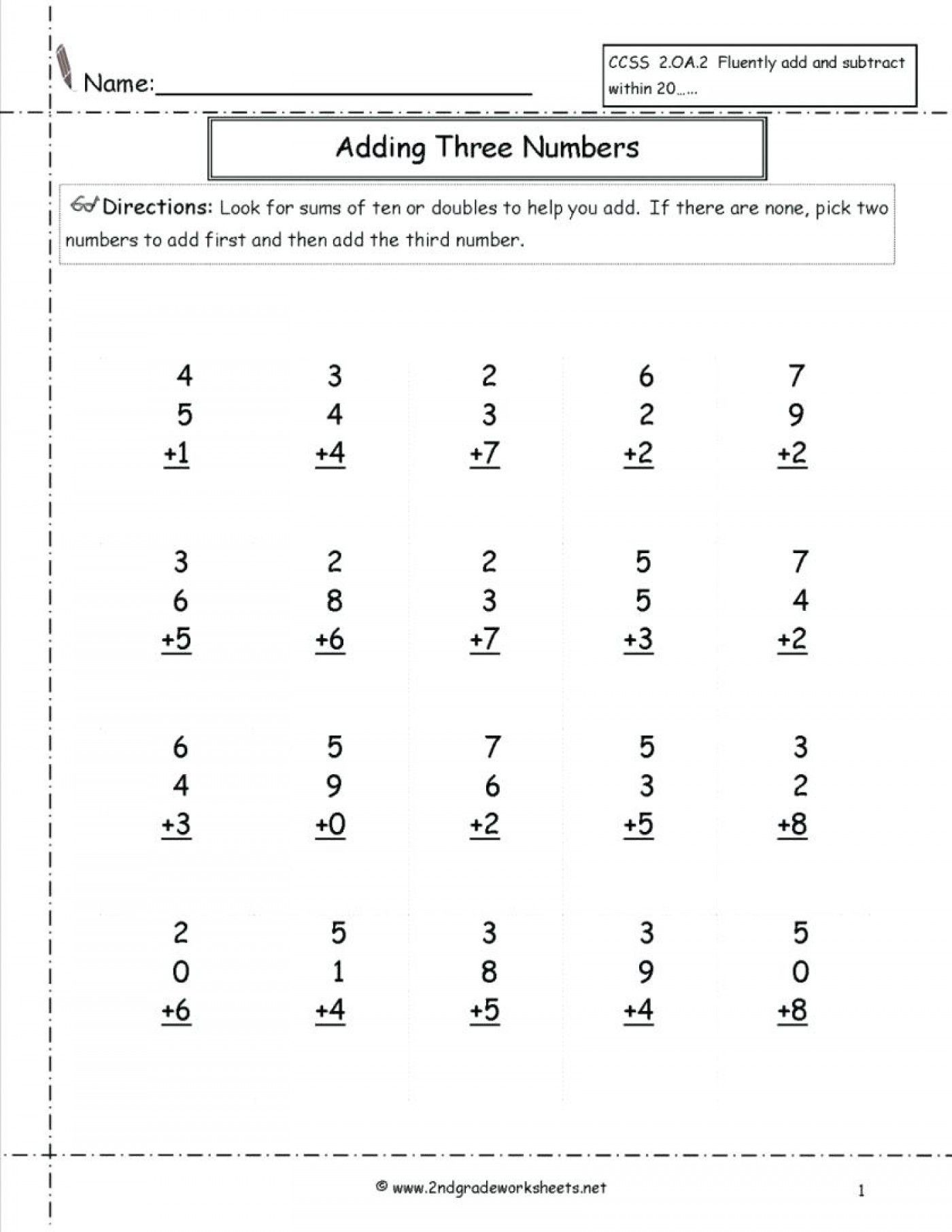 80 Printable Addition Within 10 Worksheets 85