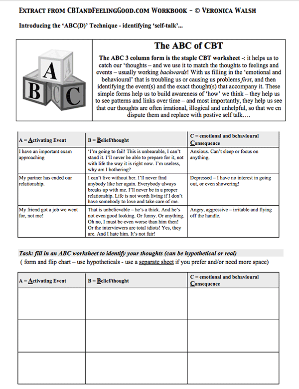 80 Printable Cbt Worksheets For Teens 26