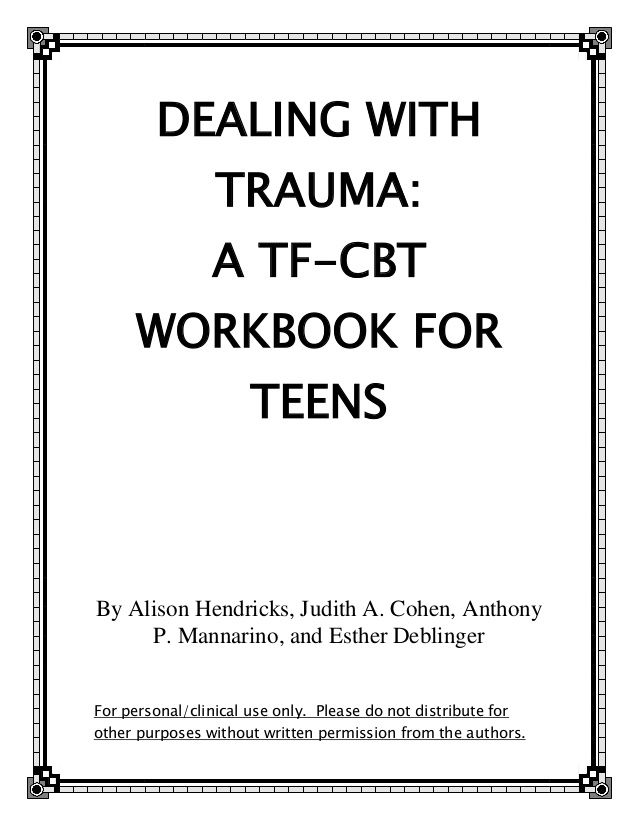 80 Printable Cbt Worksheets For Teens 4