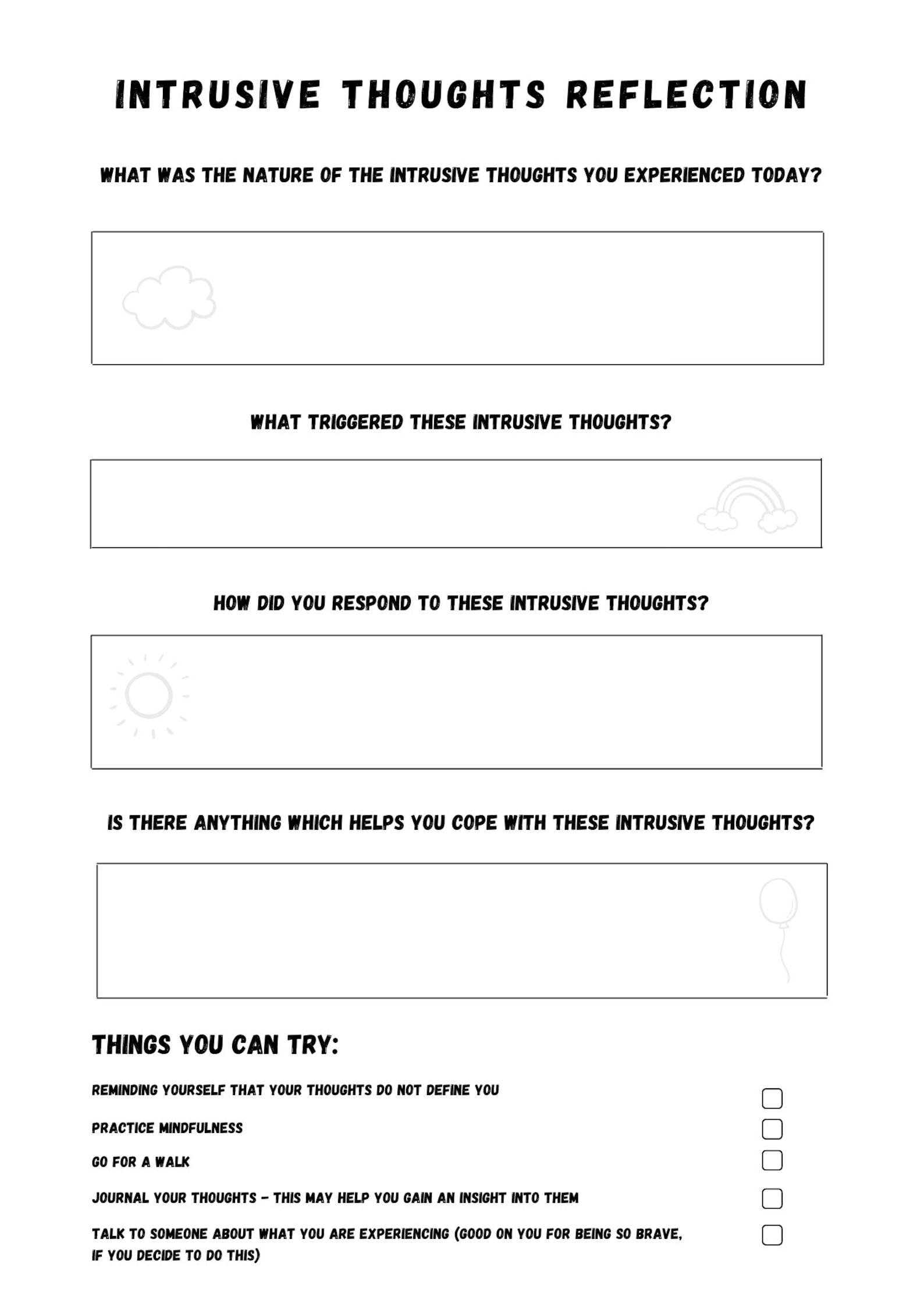 80 Printable Cbt Worksheets For Teens 48