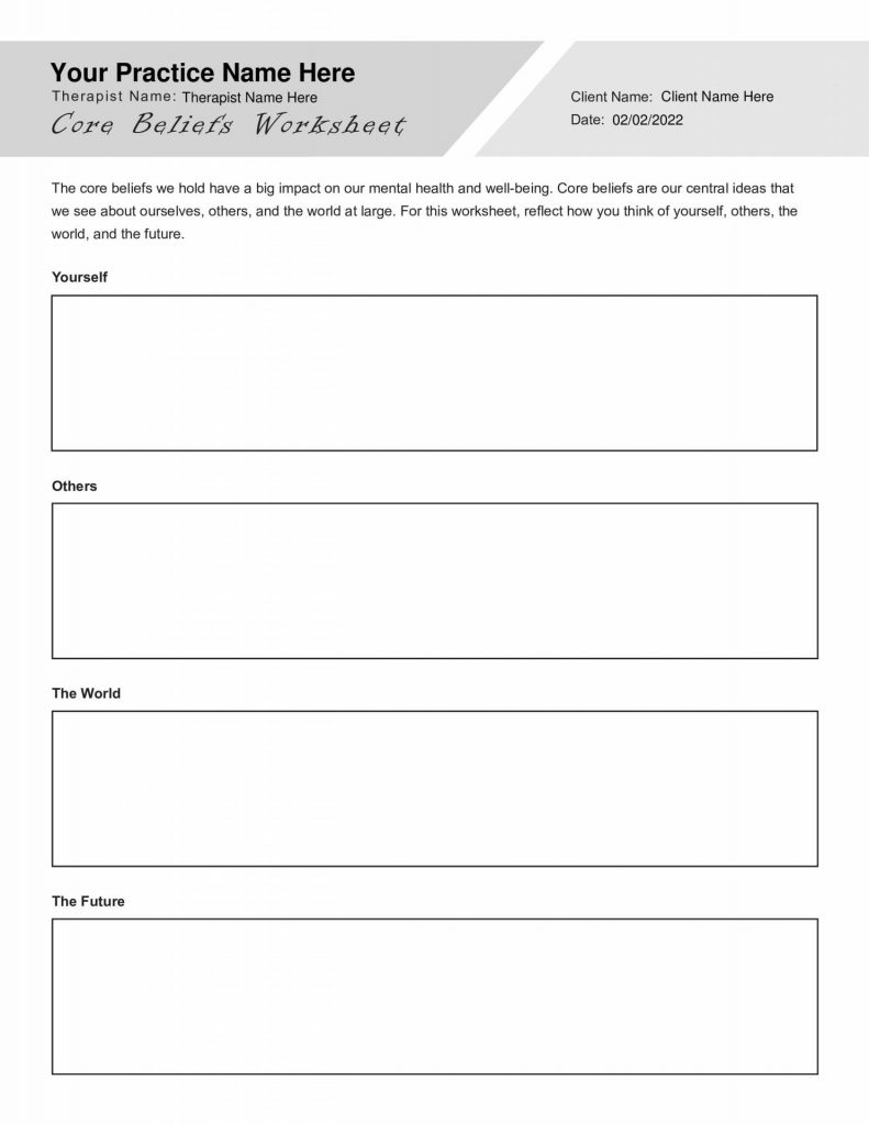 80 Printable Cbt Worksheets For Teens 67