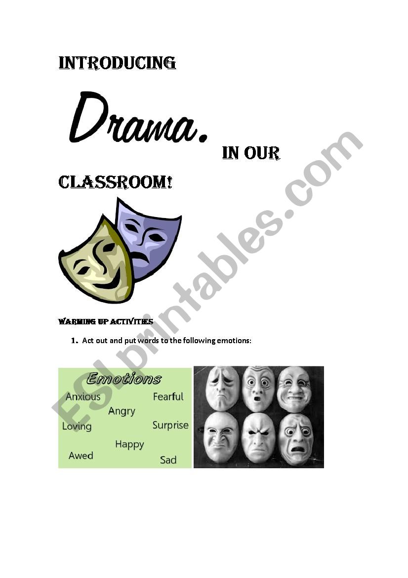 80 Printable Elements Of Drama Worksheets 10