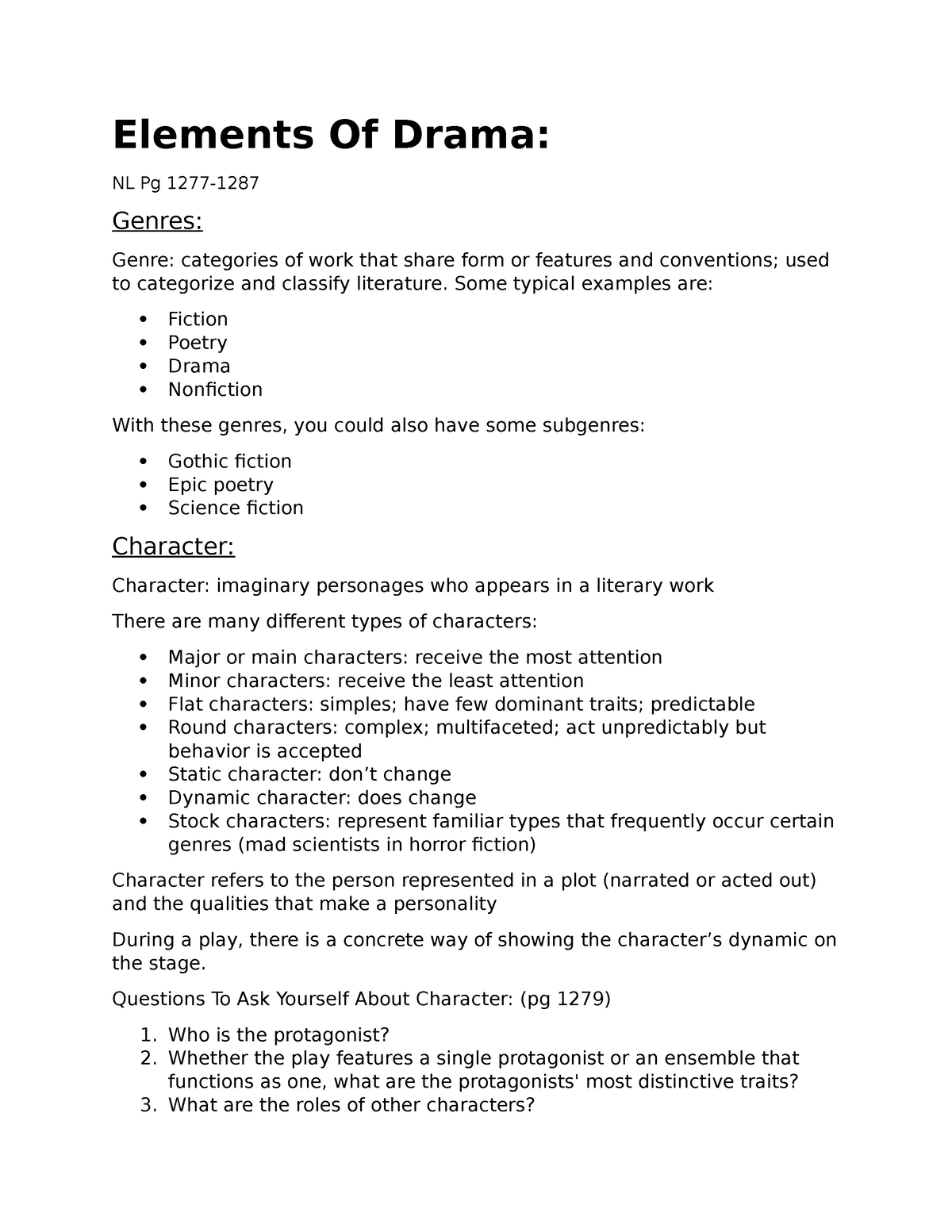 80 Printable Elements Of Drama Worksheets 30