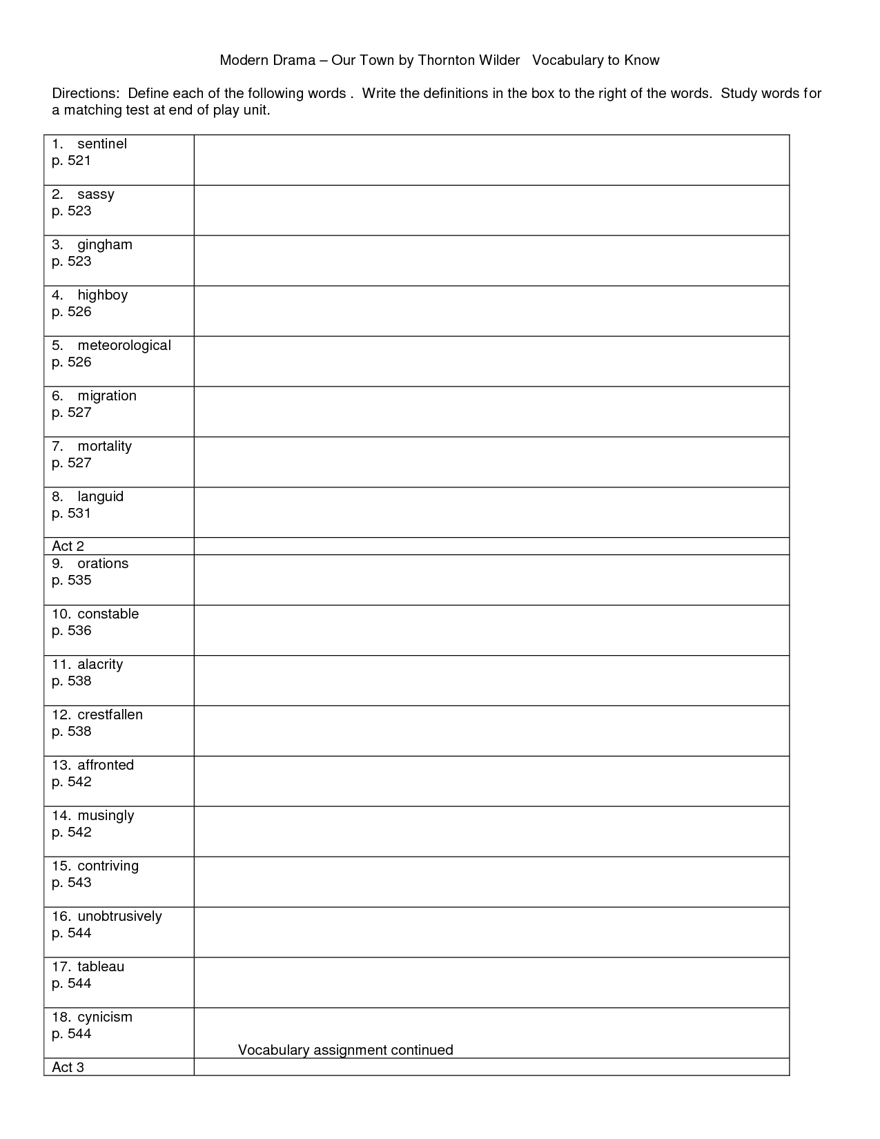 80 Printable Elements Of Drama Worksheets 45