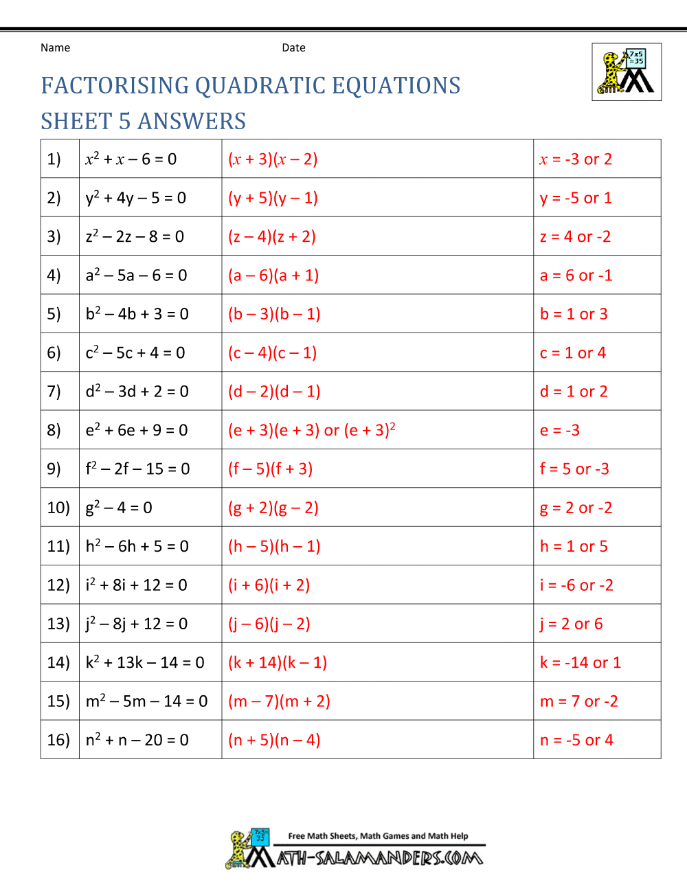 80 Printable Factorization Worksheets With Answers 31