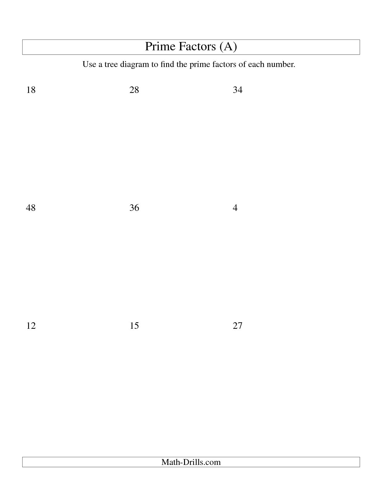 80 Printable Factorization Worksheets With Answers 59