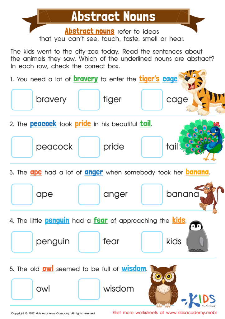 80 Printable Identify The Nouns Worksheets 10