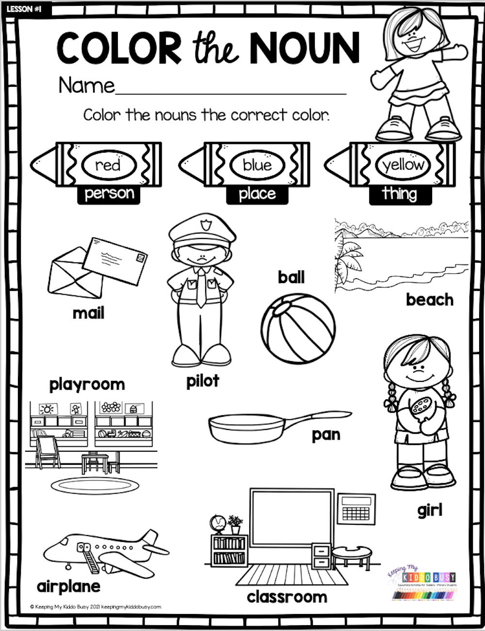 80 Printable Identify The Nouns Worksheets 14