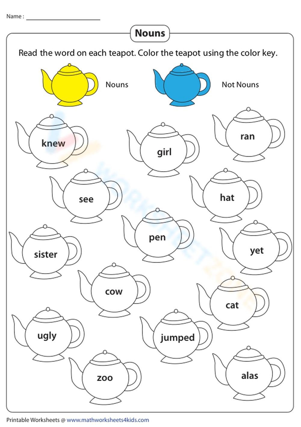 80 Printable Identify The Nouns Worksheets 43