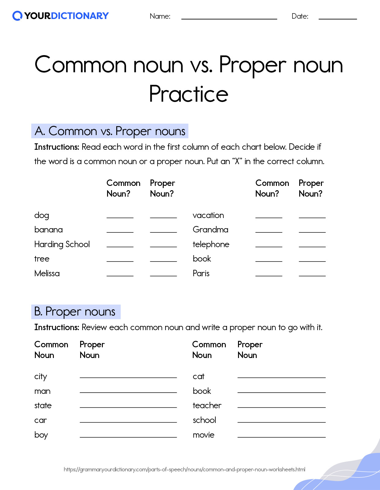 80 Printable Identify The Nouns Worksheets 65