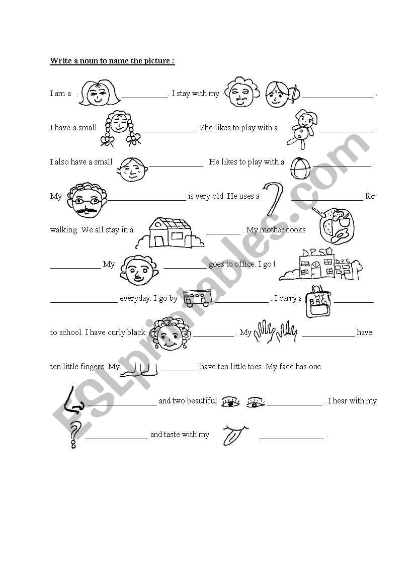 80 Printable Identify The Nouns Worksheets 80