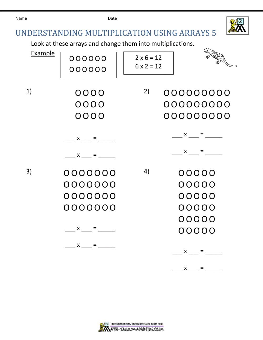 80 Printable Multiplying With Arrays Worksheets 12