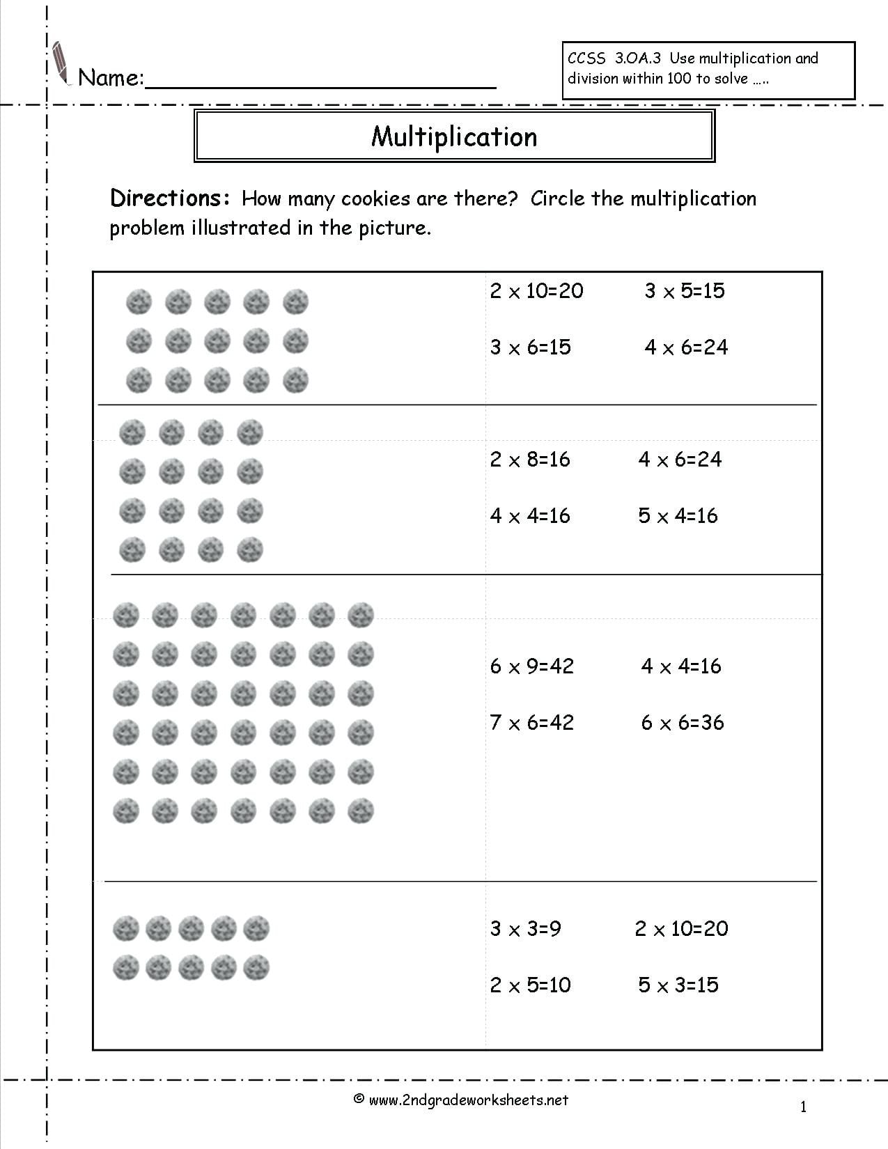 80 Printable Multiplying With Arrays Worksheets 15