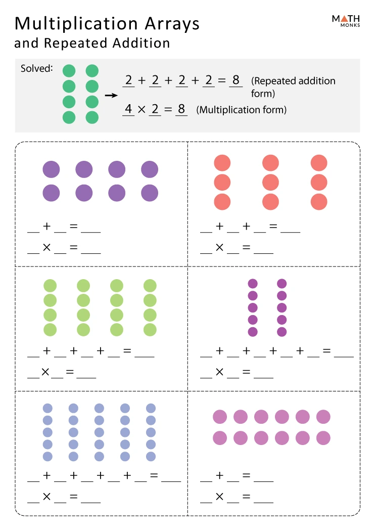 80 Printable Multiplying With Arrays Worksheets 24