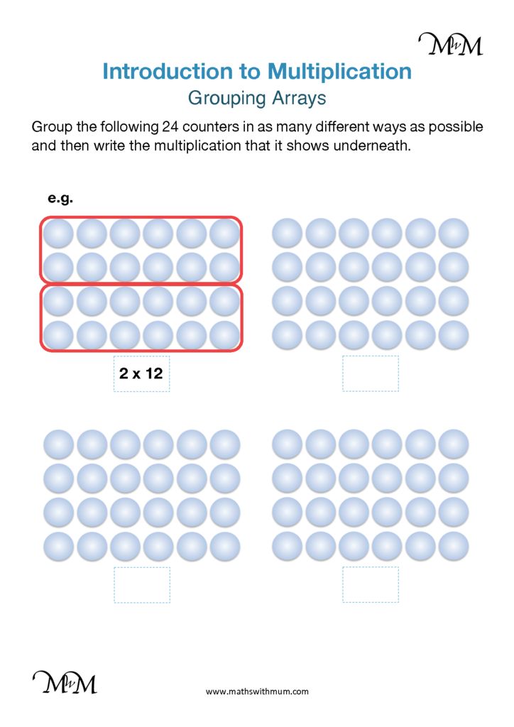 80 Printable Multiplying With Arrays Worksheets 25