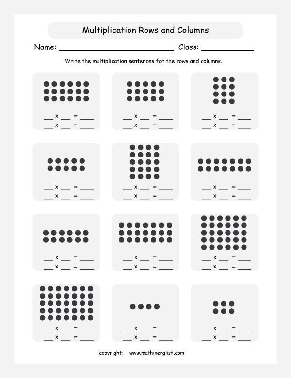 80 Printable Multiplying With Arrays Worksheets 26