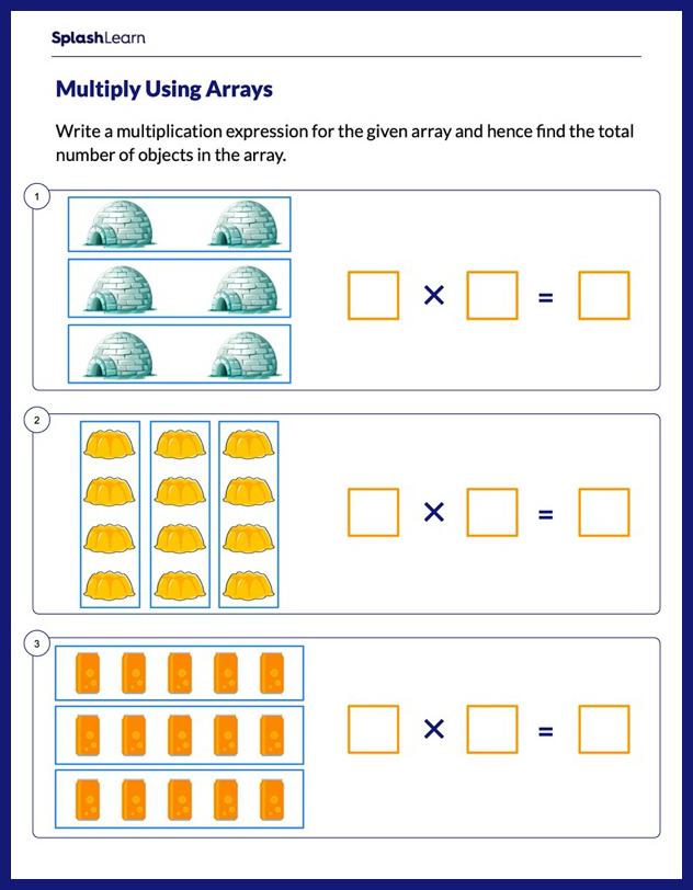 80 Printable Multiplying With Arrays Worksheets 36