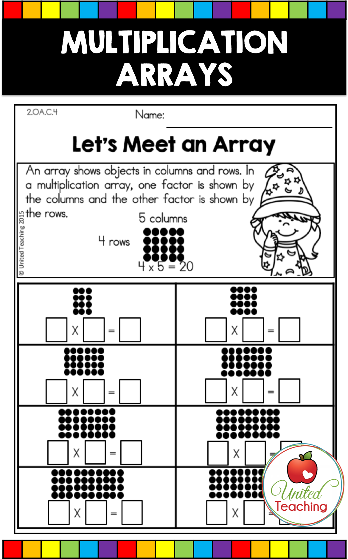 80 Printable Multiplying With Arrays Worksheets 40