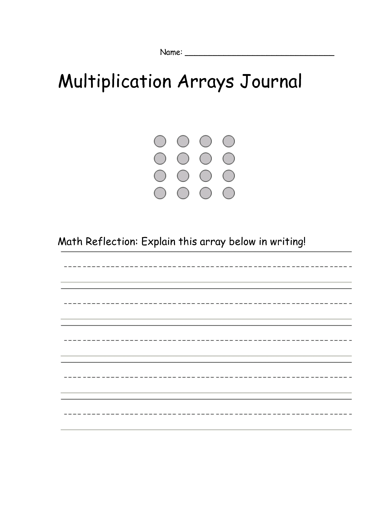 80 Printable Multiplying With Arrays Worksheets 43