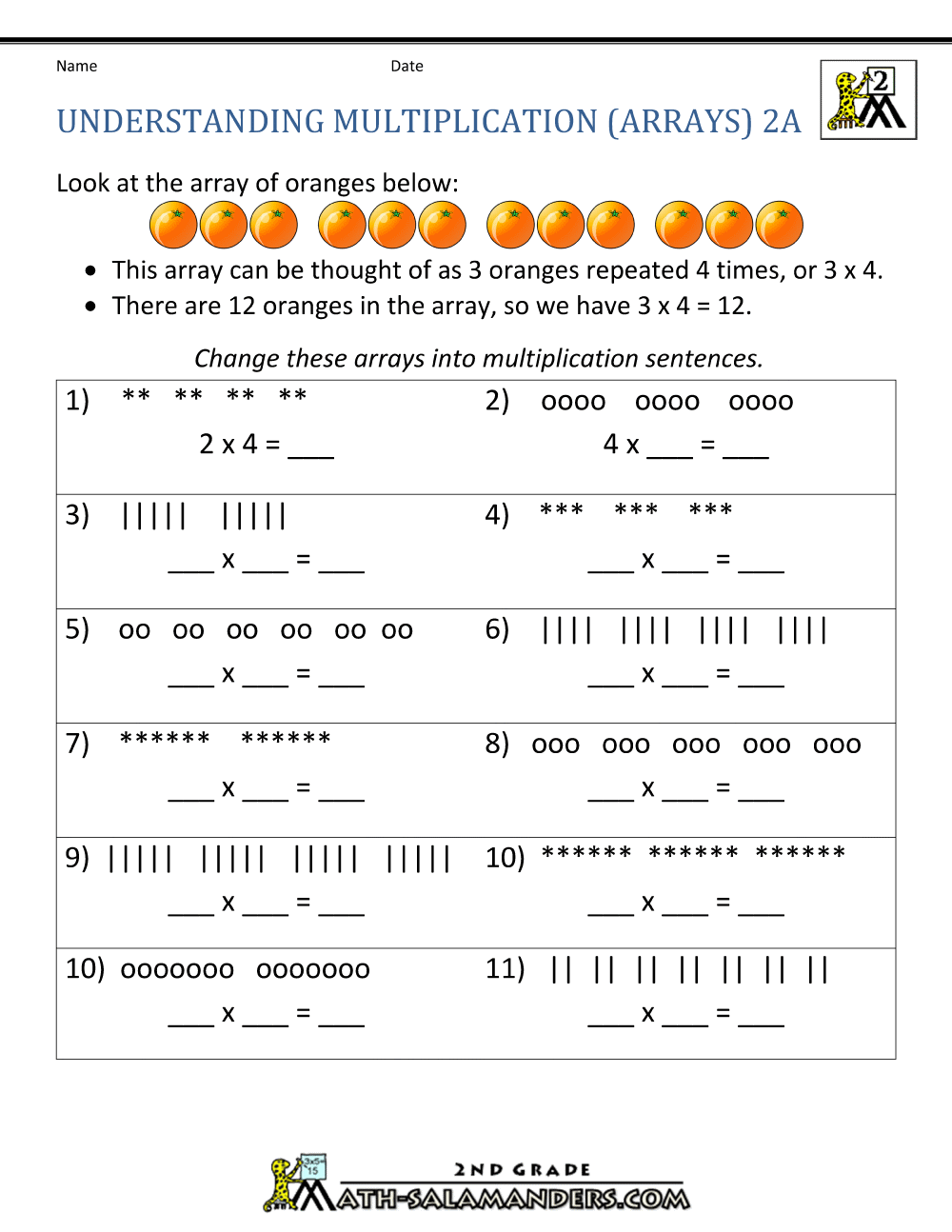 80 Printable Multiplying With Arrays Worksheets 47