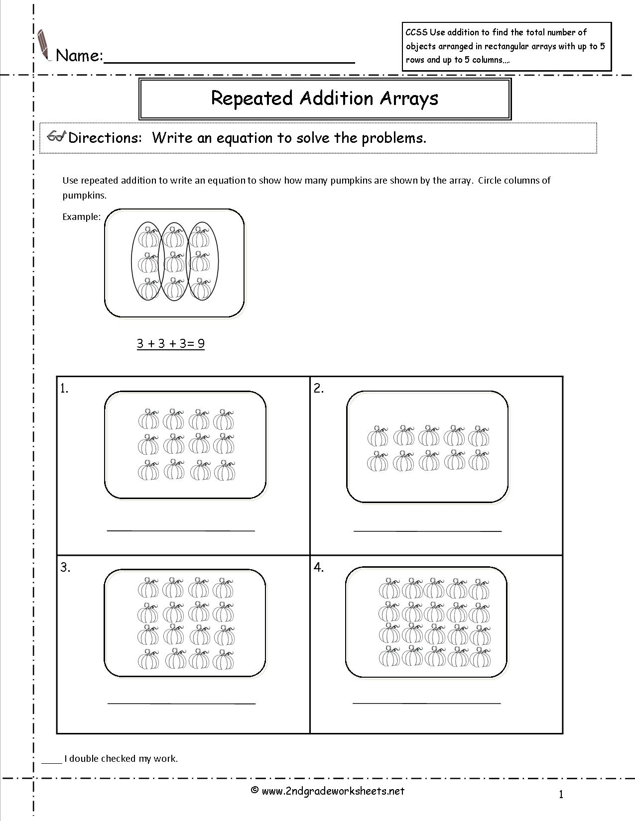 80 Printable Multiplying With Arrays Worksheets 55