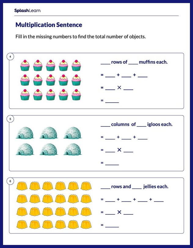 80 Printable Multiplying With Arrays Worksheets 57