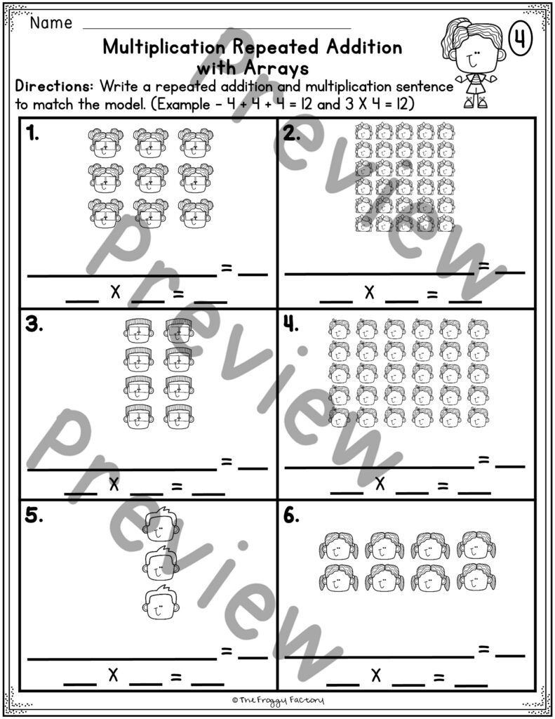 80 Printable Multiplying With Arrays Worksheets 61