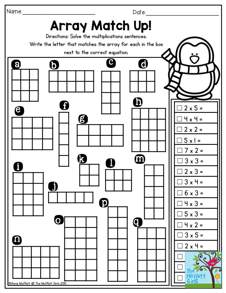 80 Printable Multiplying With Arrays Worksheets 7