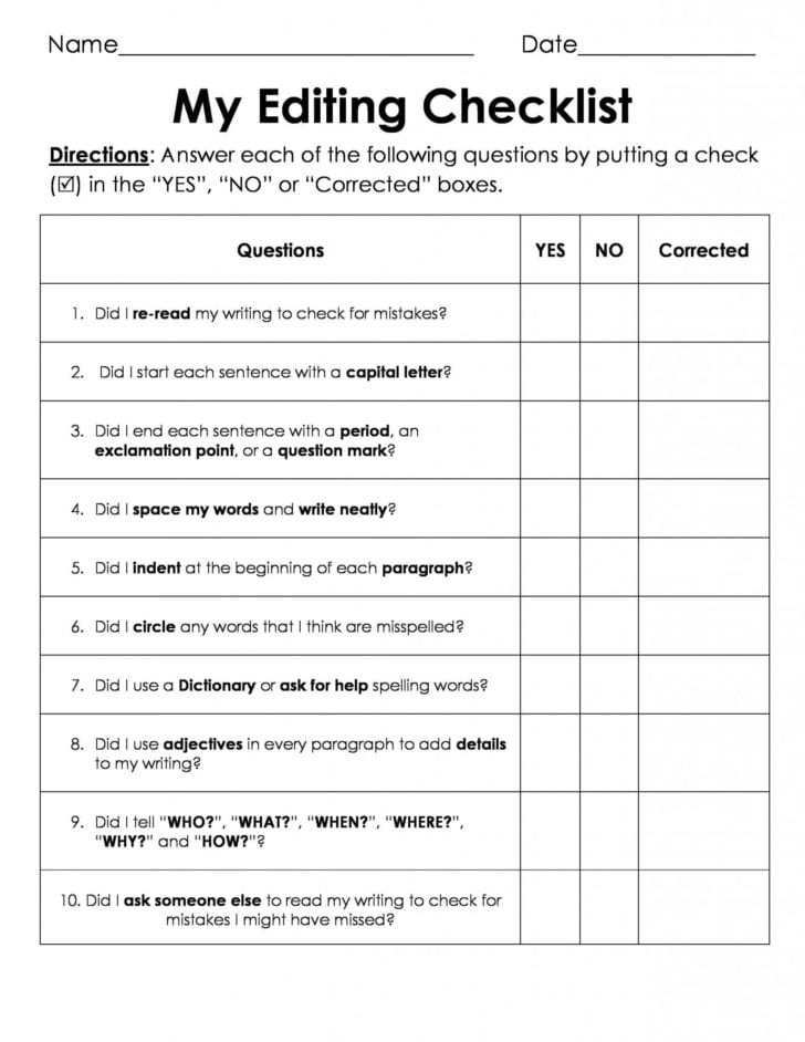 80 Printable Paragraph Correction Worksheets Pdf 3