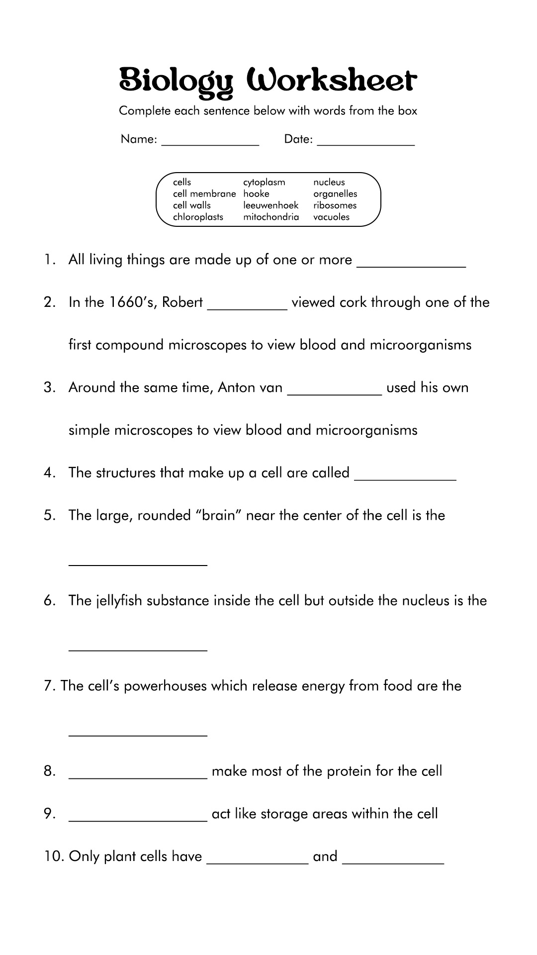 80 Printable Symbiosis Worksheets Answer Key 20