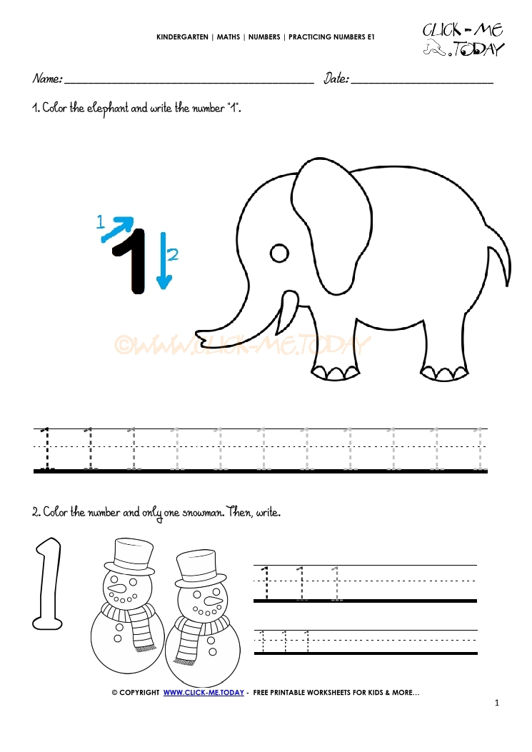 80 Printable Trace The Numbers Worksheets 42