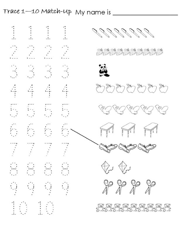 80 Printable Trace The Numbers Worksheets 59