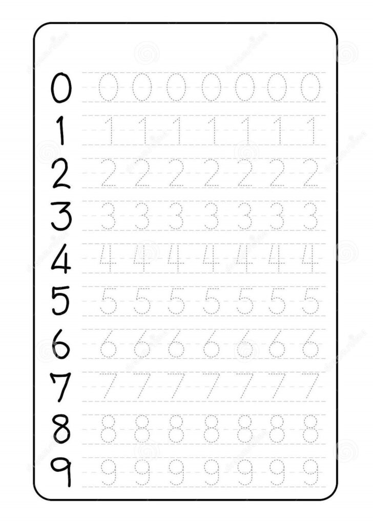 80 Printable Trace The Numbers Worksheets 62